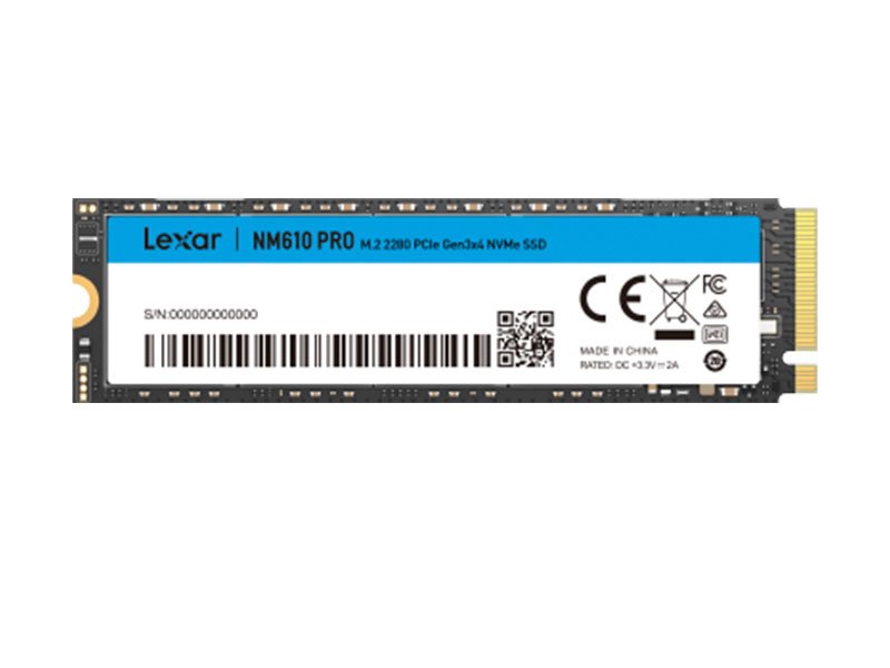 DISCO SOLIDO LEXAR NM610 PRO 1TB M.2 2280 PCIe R 330MB/S W 2600MB/S