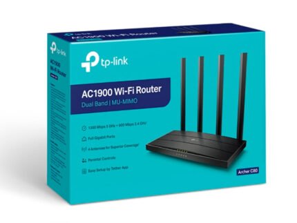 ROUTER TP-LINK ARCHER C80 AC1900 DOBLE BANDA WIRELESS