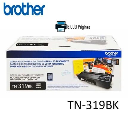 TONER BROTHER TN-319BK HL-L8350/MFC-L8850 (6000 PAG) BLACK - Imagen 2