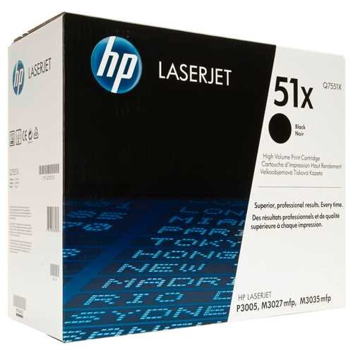 TONER HP 51x Q7551X L.J. P3005X NEGRO