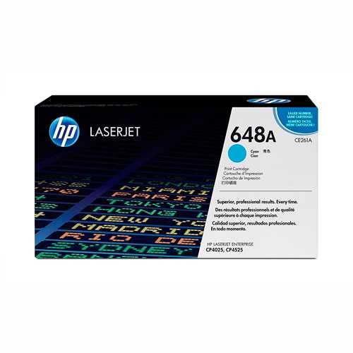 Toner hp 648a ce261a l.j. cp4525 cyan