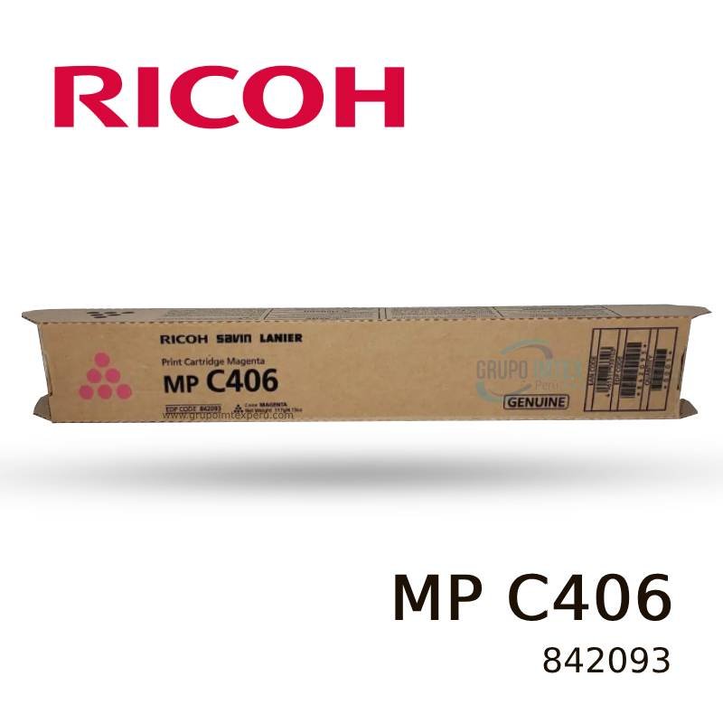 TONER RICOH 842093 MP C406 MAGENTA 6,000 PAG