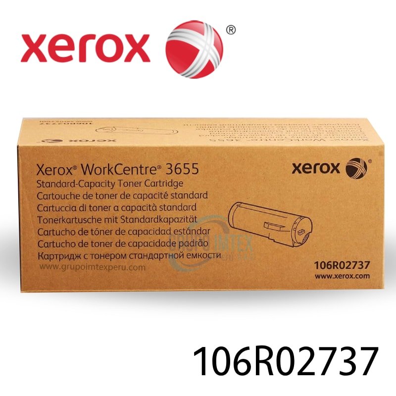 TONER XEROX 106R02737 WC 3655 6,100 PAGS