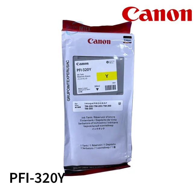 Tinta Canon Pfi-320Y Yellow Imageprograf Tm-200, Tm-205, Tm-300, Tm-305