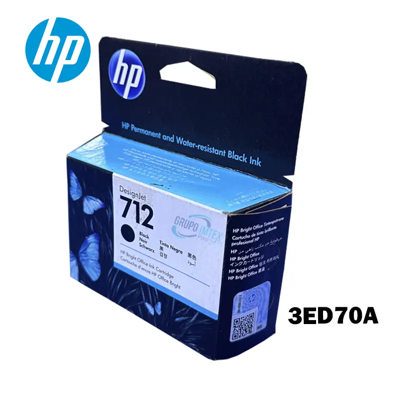 TINTA HP 712A BLACK 3ED70A 38ML