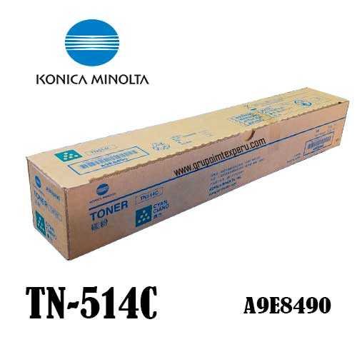 Toner Konica Minolta Tn-514C Cyan Bizhub C-458, 558 A9E8490