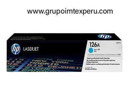 TONER HP 126A CE311A  L.J. CP1025 CYAN 1000PG