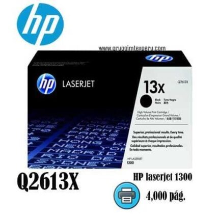 TONER HP 13x Q2613X L.J. 1300 (4,000 PAG.)