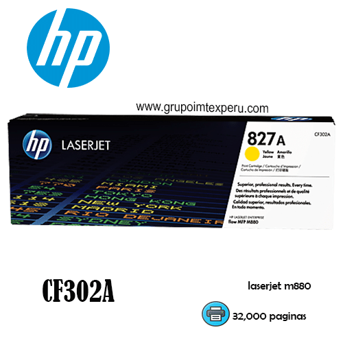 Toner Hp 827a Yellow Cf302a Mfp M880z