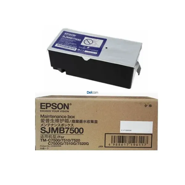 Caja De Mantenimiento Epson SJMB7500 [C33S020596] ColorWorks TM-C7500 / TM-C7510 / TM-C7520 / TM-C7500G / TM-C7510G / TM-C7520G / CW-C8000 / CW-C8000u Original