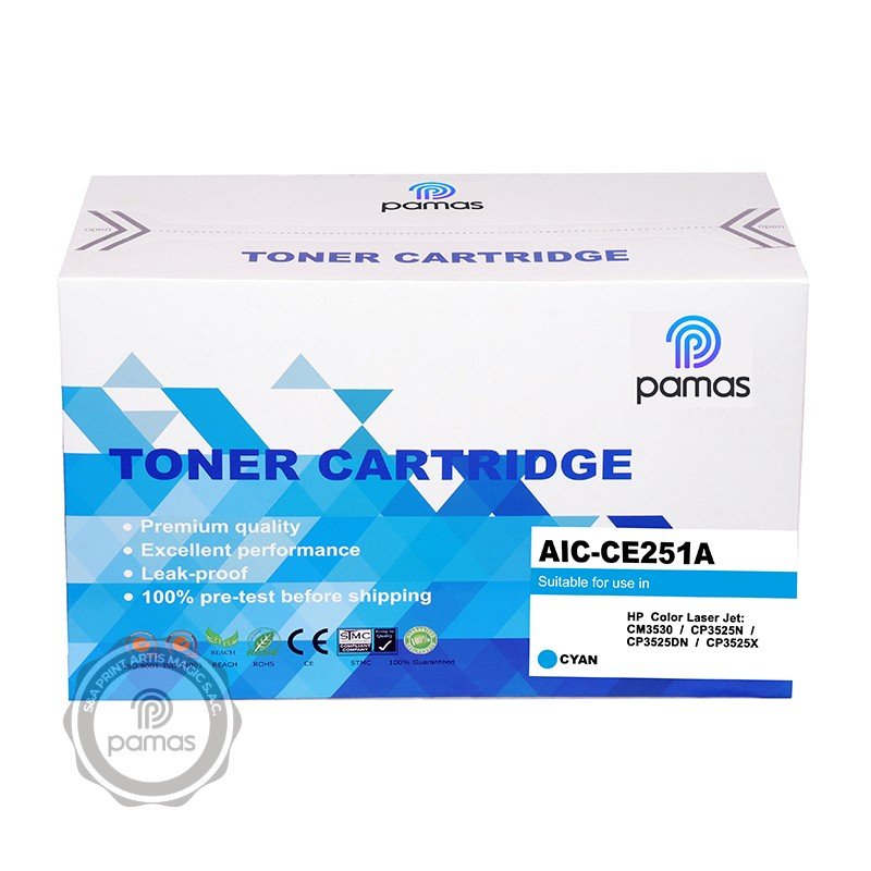 Toner PAMAS Compatible HP504A (CE251A) – Cyan